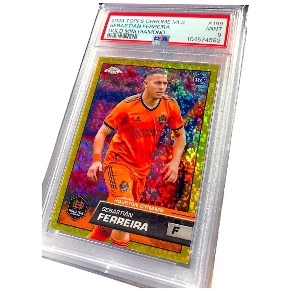 2023 Topps Chrome MLS Gold Mini-Diamond #199 Sebastián Ferreira /50 PSA 9 Mint